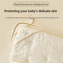 Load image into Gallery viewer, High Quality Cotton Newborn Swaddle Blanket with Cute Bunny Ears - BEBIMINE LLC
