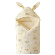 Load image into Gallery viewer, High Quality Cotton Newborn Swaddle Blanket with Cute Bunny Ears - BEBIMINE LLC