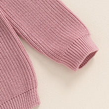 Load image into Gallery viewer, Family Matching Sweaters Mommy and Me Letter Embroidery- Pick your Color