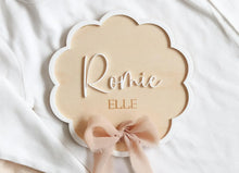 Load image into Gallery viewer, Personalized baby name plaque, Baby name announcement acrylic sign