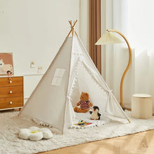 Load image into Gallery viewer, 1.6m/1.3m Kid Tent Indoor Play House / Teepee style - BEBIMINE LLC