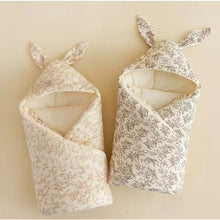 Load image into Gallery viewer, High Quality Cotton Newborn Swaddle Blanket with Cute Bunny Ears - BEBIMINE LLC