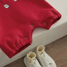 Load image into Gallery viewer, Long sleeved Christmas Romper with pointed hat - Pick your Color - BEBIMINE LLC