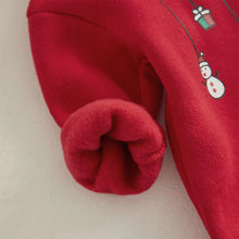 Load image into Gallery viewer, Long sleeved Christmas Romper with pointed hat - Pick your Color - BEBIMINE LLC