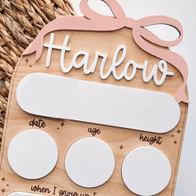 Load image into Gallery viewer, Custom Name Bow First Day of School Sign Personalized