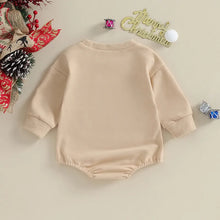 Load image into Gallery viewer, Santa Baby/ Christmas Romper Sweatshirt Oversized  Bubble Jumpsuit - Pick your Color - BEBIMINE LLC