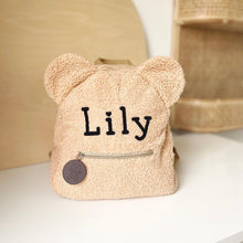 Load image into Gallery viewer, Teddy Kids BackPack With Name- Pick your Color - BEBIMINE LLC