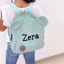 Load image into Gallery viewer, Teddy Kids BackPack With Name- Pick your Color - BEBIMINE LLC