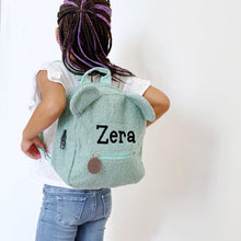 Load image into Gallery viewer, Teddy Kids BackPack With Name- Pick your Color - BEBIMINE LLC