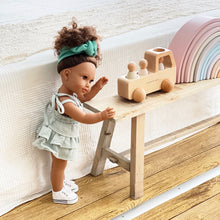 Load image into Gallery viewer, BUNDLE Wooden Truck + Peg Doll Set - BEBIMINE LLC