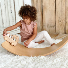 Load image into Gallery viewer, BUNDLE Wooden Truck + Peg Doll Set - BEBIMINE LLC