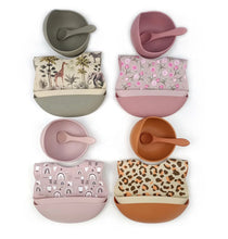 Load image into Gallery viewer, Silicone Feeding Set 4 pc - BEBIMINE LLC
