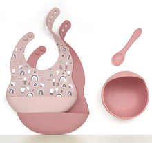 Load image into Gallery viewer, Silicone Feeding Set 4 pc - BEBIMINE LLC