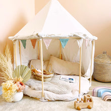 Load image into Gallery viewer, Kids indoor play tent octangular round - cream white - BEBIMINE LLC