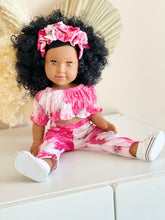 Load image into Gallery viewer, *New Beautiful Doll with Black Hair and Tie Dye outfit - BEBIMINE LLC