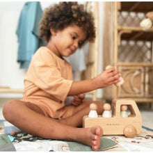 Load image into Gallery viewer, BUNDLE Wooden Truck + Peg Doll Set - BEBIMINE LLC