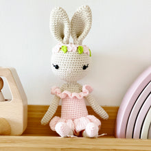 Load image into Gallery viewer, Crochet Amigurumi Doll- Bunny Ballerina Girl - BEBIMINE LLC