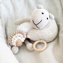 Load image into Gallery viewer, Soft Crochet Moon and Star Music Box - BEBIMINE LLC