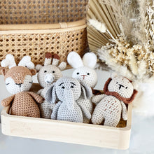 Load image into Gallery viewer, Little crochet toy in Giftbox - ELEPHANT - BEBIMINE LLC