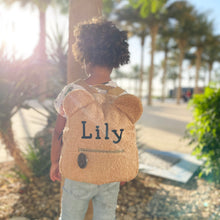 Load image into Gallery viewer, Teddy Kids BackPack With Name- Soft Pink - BEBIMINE LLC