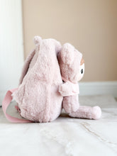 Load image into Gallery viewer, Soft Backpack with removable Doll - Blush Pink Bear - BEBIMINE LLC
