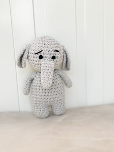 Little crochet toy - ELEPHANT - BEBIMINE LLC