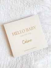 Load image into Gallery viewer, Hello Baby - Baby Memory Book personalised with Name
