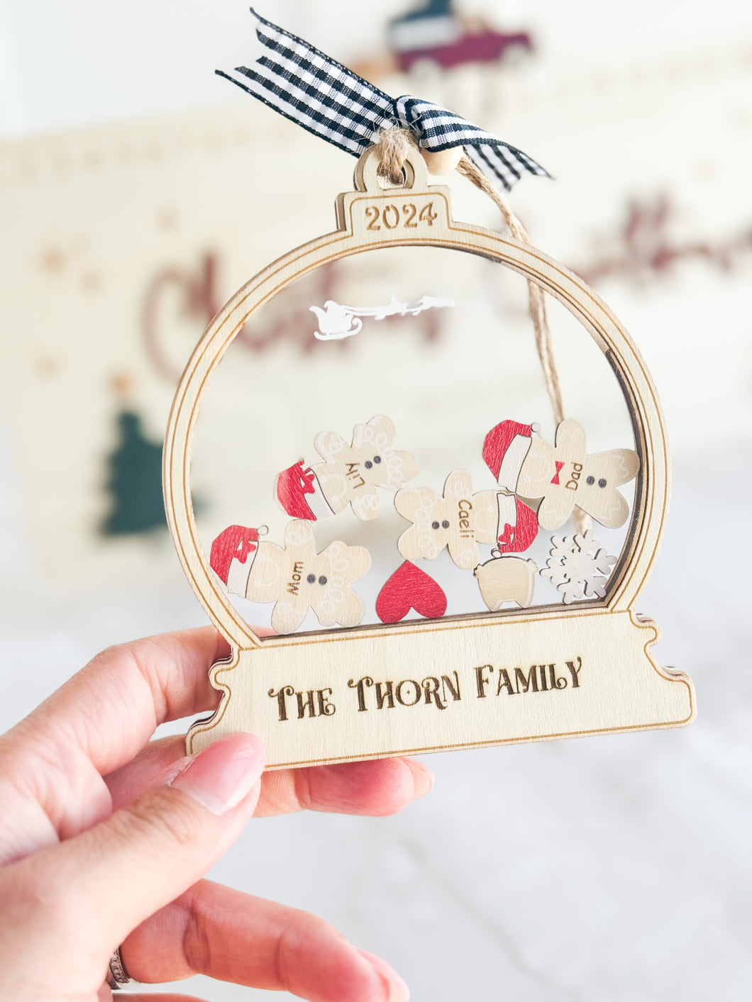 YOUR personalized Family Ornament