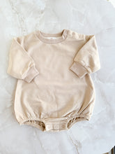 Load image into Gallery viewer, Bubble Romper, Baby Onesie , Oversized Jumpsuit (add embroidery) - Light Beige
