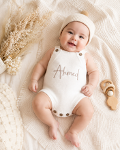 Load image into Gallery viewer, Classic Knitted Baby Romper, Onesie - Add Name Embroidery
