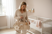 Load image into Gallery viewer, Nappy Caddy Organiser / Diaper Bag- pick your color - BEBIMINE LLC
