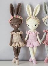 Load image into Gallery viewer, Crochet Amigurumi Doll- Bunny Ballerina Girl - BEBIMINE LLC
