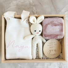 Load image into Gallery viewer, Premium Gift Box / Bundle For Mommy and Baby. Engraved wooden Keepsake Box, Giftset - Option 6 - BEBIMINE LLC
