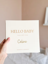 Load image into Gallery viewer, Hello Baby - Baby Memory Book personalised with Name
