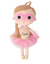 Load image into Gallery viewer, Super Girl , personalised Plush Doll , Super hero
