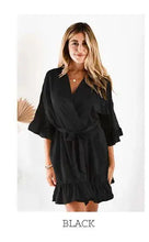 Load image into Gallery viewer, Personalized Bridesmaid Robes with a Ruffled Bridal Shower Dressing Gown Unique Wedding Day Robe For Bride Custom Ruffle Kimonos
