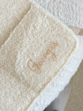 Load image into Gallery viewer, Personalised Teddy Bouclé Baby Diaper Caddy Organiser – Choose Your Color - BEBIMINE LLC
