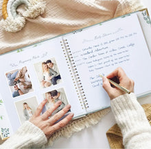 Load image into Gallery viewer, Keepsake Baby Memory  Book / Baby Journal personalised with Name
