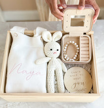 Load image into Gallery viewer, Premium Gift Box / Bundle For Mommy and Baby. Engraved wooden Keepsake Box, Giftset - Option 6 - BEBIMINE LLC
