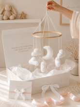 Load image into Gallery viewer, Baby hanging, dangling crib mobile , Bed Bell - Moon And Shells
