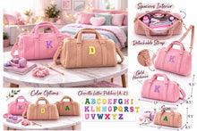 Load image into Gallery viewer, Personalized Teddy Bouclé Duffel Bag- choose your Color - BEBIMINE LLC
