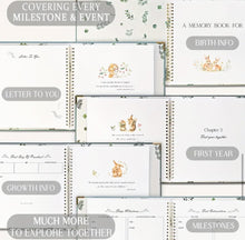 Load image into Gallery viewer, Keepsake Baby Memory  Book / Baby Journal personalised with Name
