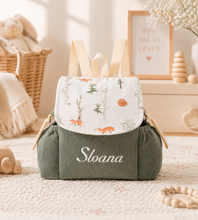 Load image into Gallery viewer, Customized Children's School Bag for Kindergarten- Green
