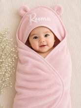 Load image into Gallery viewer, Super Soft 100% Organic Cotton Baby Towel - Pink
