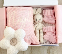 Load image into Gallery viewer, Knitted Blanket with Ruffles - Pick your Color - BEBIMINE LLC
