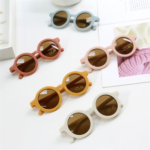 Round Kids Sunglasses UV400- Pick your Color - BEBIMINE LLC