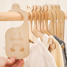 Load image into Gallery viewer, Baby Closet Dividers, Wooden Clothes Organizers - Pick your Style - BEBIMINE LLC
