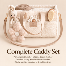 Load image into Gallery viewer, Complete Baby Diaper Caddy Set – White
