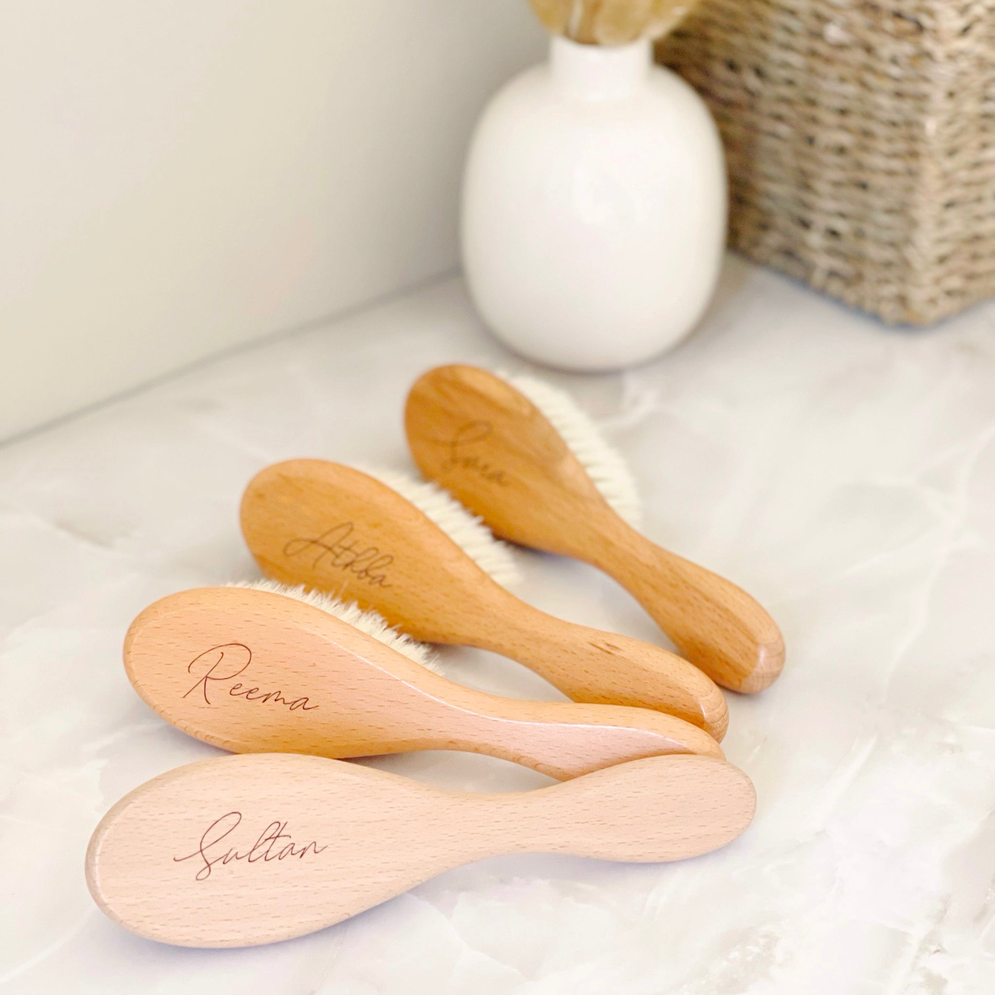 Personalised Baby Hair Brush – BEBIMINE LLC - Main Image