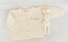 Load image into Gallery viewer, Personalized Knitted Cardigan – Ivory
